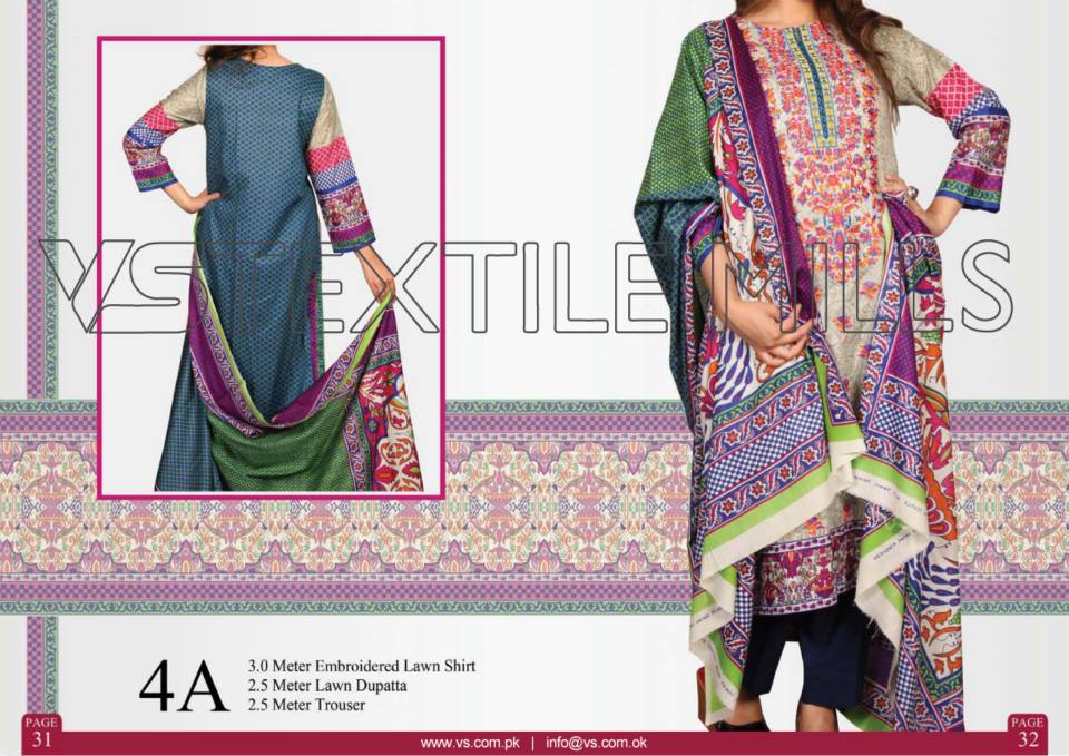 VS Textile Mills Vadiwala Classic Lawn Embroidered Chiffon Collection 2015-2016 (21)