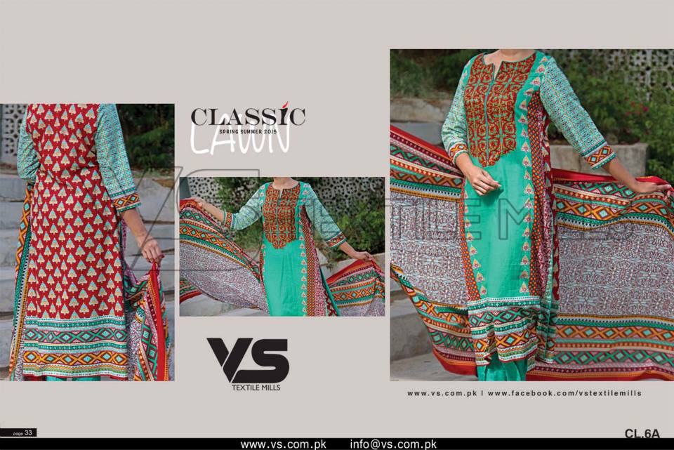 VS Textile Mills Vadiwala Classic Lawn Embroidered Chiffon Collection 2015-2016 (5)