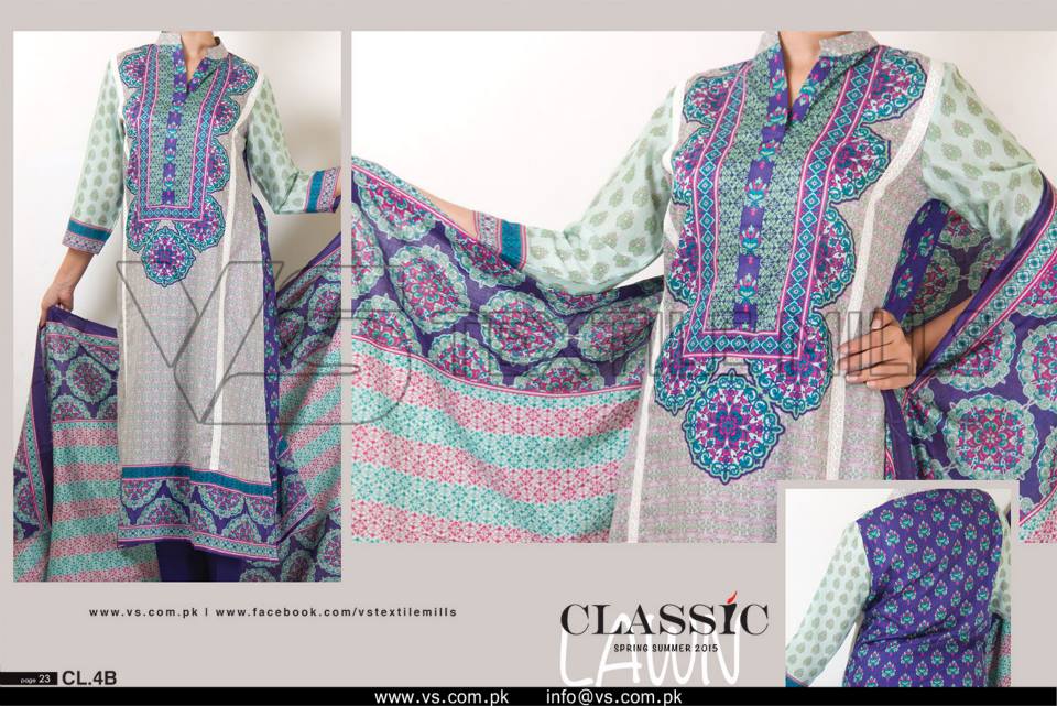 VS Textile Mills Vadiwala Classic Lawn Embroidered Chiffon Collection 2015-2016 (7)