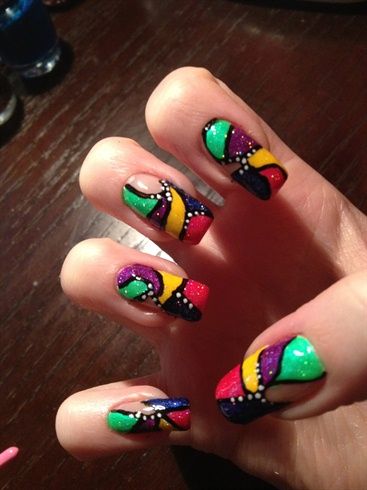 Stained Glass Nail Art (8)