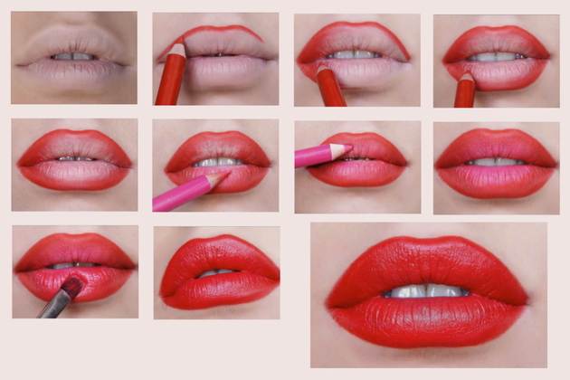 Bold Red Lipstick Tutorial (4)