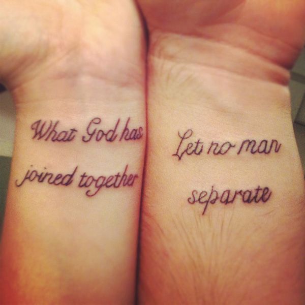 Cute Tattoo Design Ideas For Couples Matching with Meanings (10)
