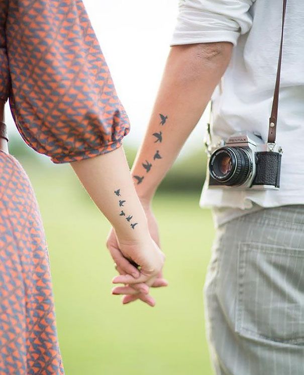 Matching Couple Tattoos Ideas Gallery with Meanings 2019 ... Matching Couple Tatt