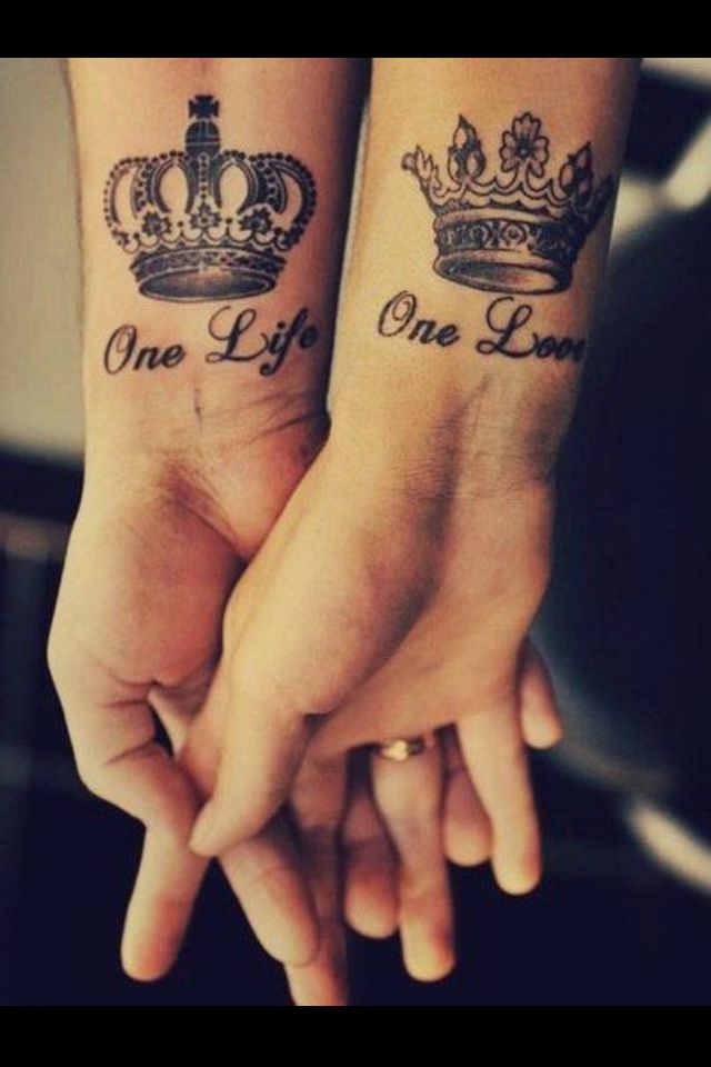 King & Queen Couple Tattoo Designs 2