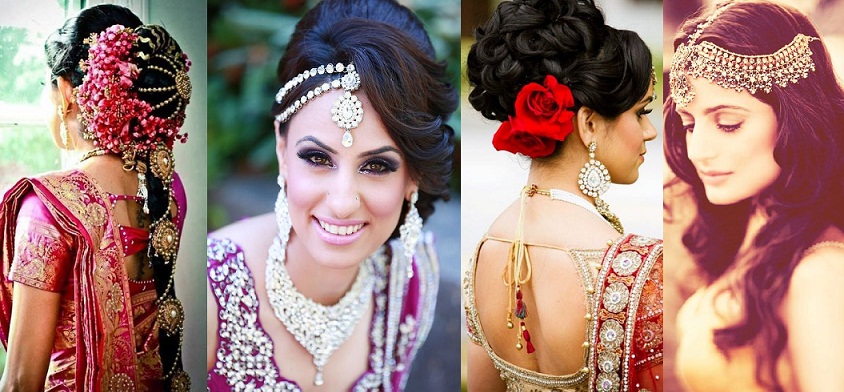 Indian Wedding Hairstyles Fashion Trends 2018-2019 for Bridals