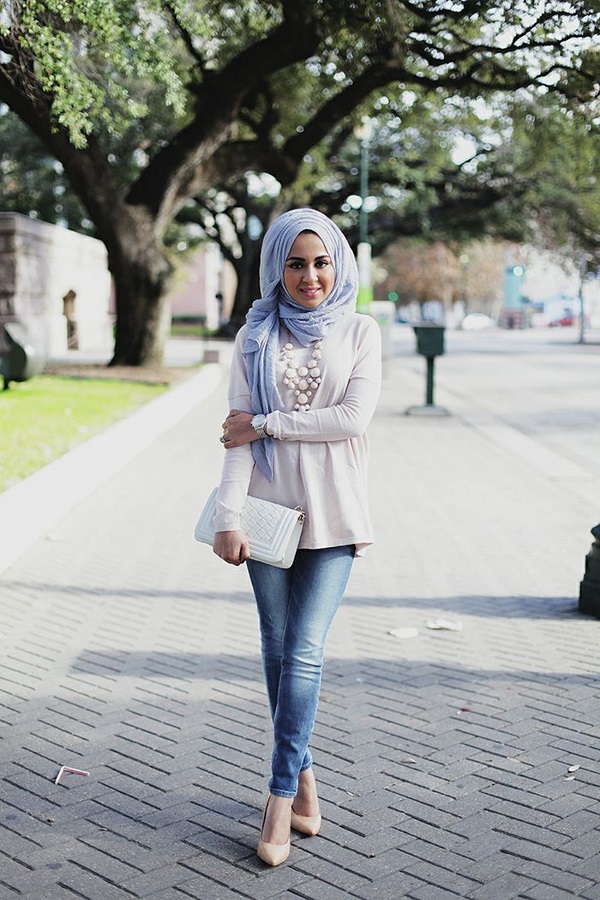 Latest Trends of Casual Wear Hijab Styles with Jeans 2016-2017 (22)
