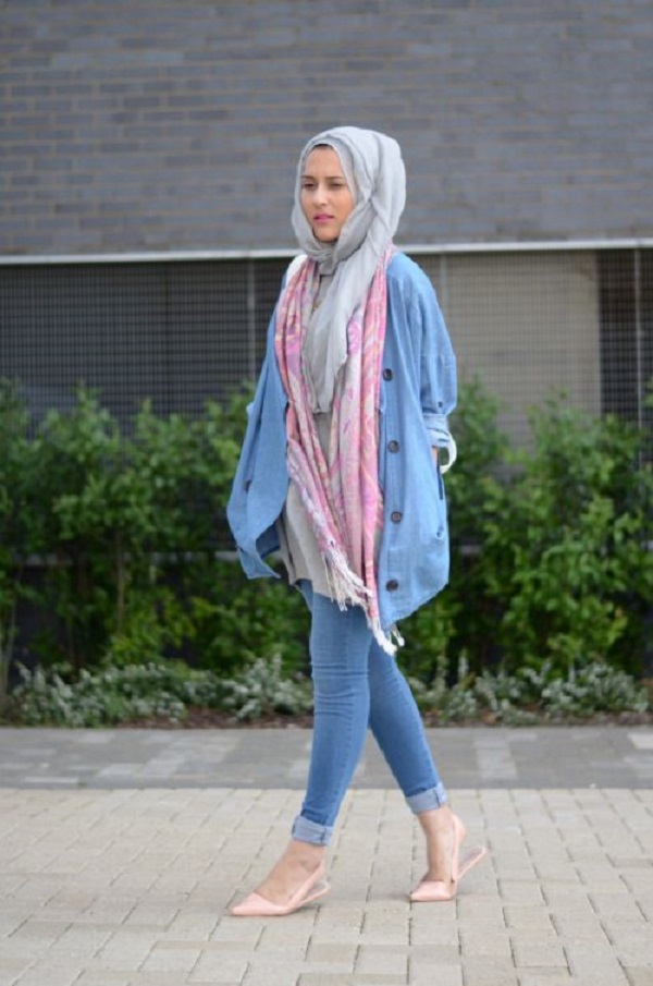 Latest Trends of Casual Wear Hijab Styles with Jeans 2016-2017 (23)