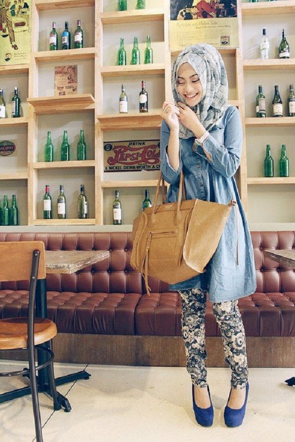 Latest Trends of Casual Wear Hijab Styles with Jeans 2016-2017 (27)