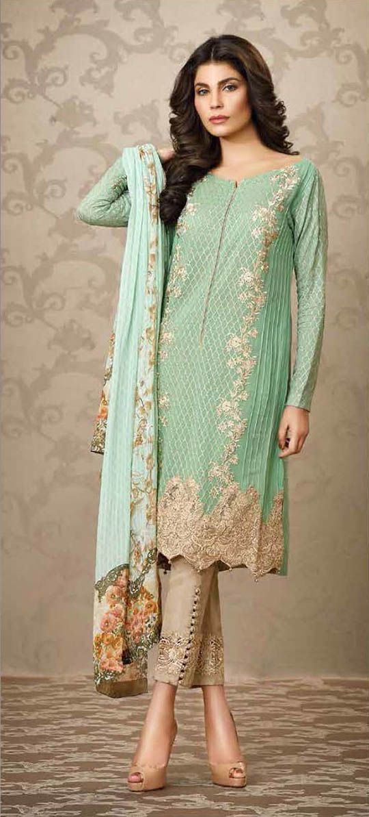 Party Wear Embroidered Dresses Designs Collection 2016-2017 (15)