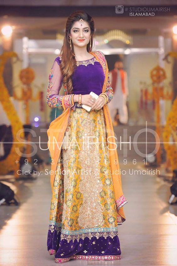 mehndi dress design 2019 for bridal