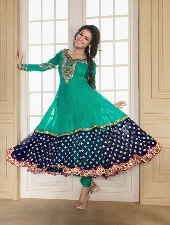 anarkali umbrella suit