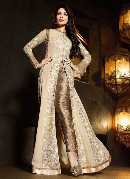Grey Front Open Bridal Wear 825 – Pakistan Bridal Dresses