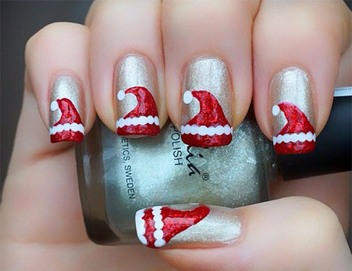 santa-hat-nail-arts-top-5-best-diy-nail-arts-for-christmas-holiday-season