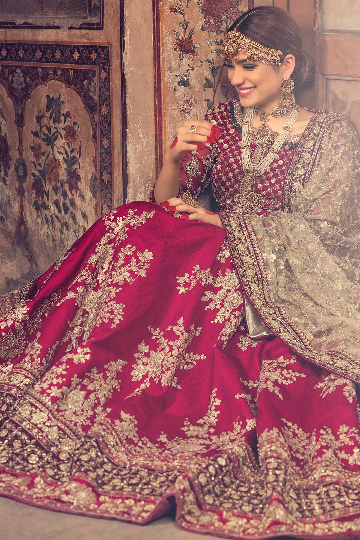 maria b mehndi dresses 2018