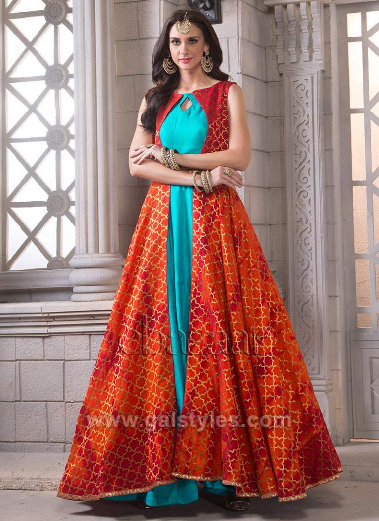 Latest Indian Jacket Style Dresses Gowns & Anarkali Suits 202223