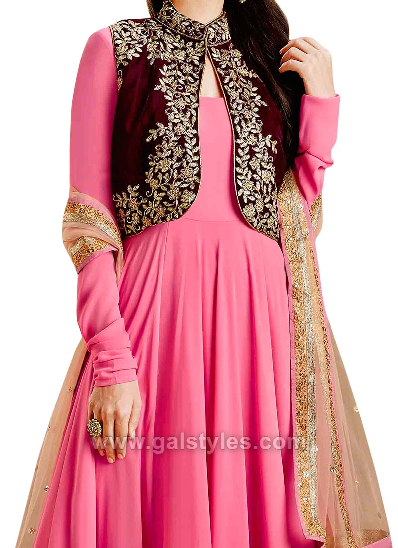 Indian Koti Jacket Style Anarkali Dresses