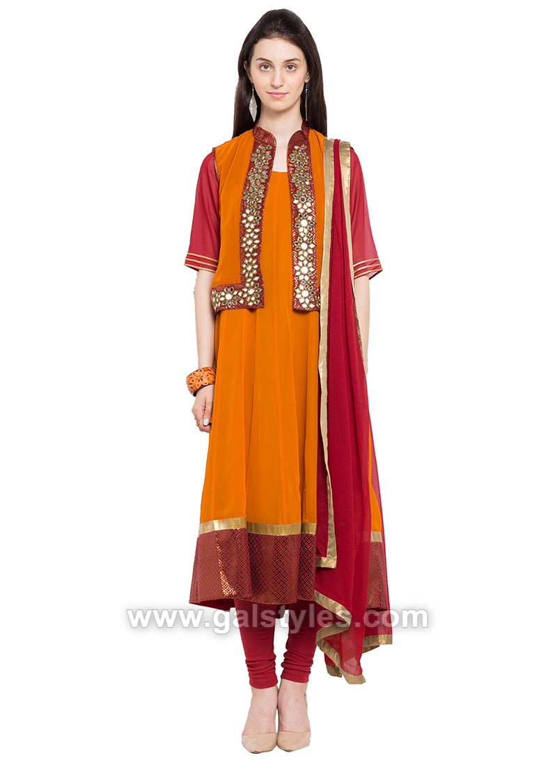 Indian Koti Jacket Style Anarkali Dresses