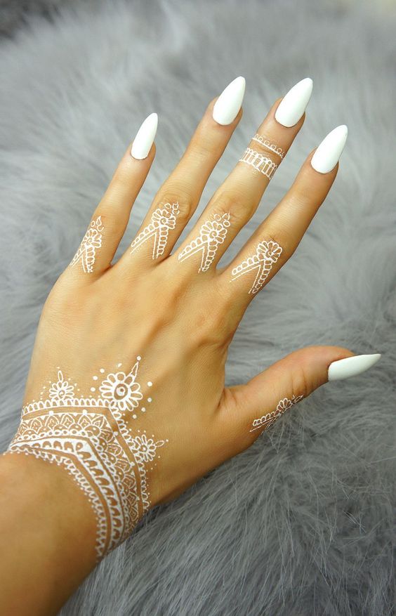White Henna Designs Tattoo Trends