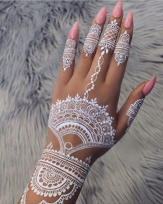 Latest White Henna Designs Tattoo Trends Collection 2020 2021