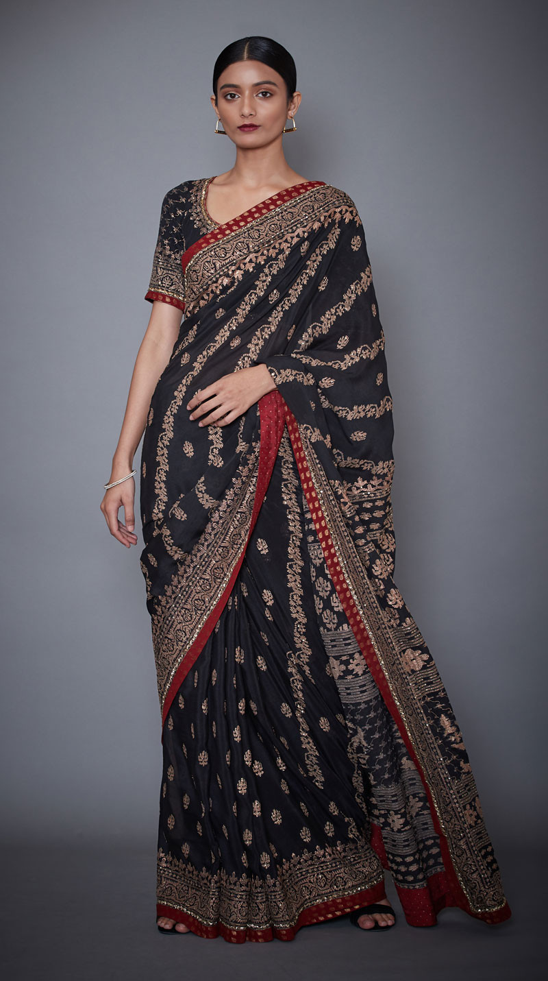 Latest Printed Embroidered Indian Sarees Designs