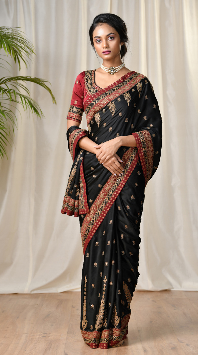 Latest Printed Embroidered Indian Sarees Designs