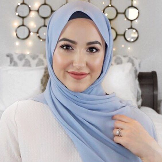 sky blue hijab